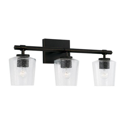 Capital Lighting Ogden 3 - Light Vanity in  Brushed Black Iron