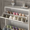 FUFU&GAGA 2 Shelves Modern Shoe Cabinet Entryway Minimalist Design Shoe Racks - 2 of 4