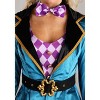 HalloweenCostumes.com Women's Plus Size Purple Panache Mad Hatter Costume | Mad Hatter Costumes - 3 of 4