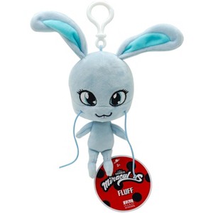 Miraculous Ladybug - Kwami Lifesize 5-inch Plush Clip-on Toy, Super Soft Collectible with Glitter Stitch Eyes and Color Matching Backpack Keychain - 1 of 4