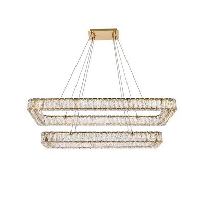 Elegant Lighting Monroe 2 - Light Pendant in  Gold
