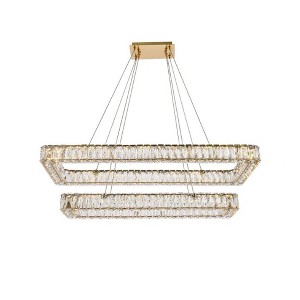 Elegant Lighting Monroe 2 - Light Pendant in  Gold - 1 of 4