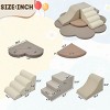Soft Foam Climbing Blocks Playset,6-Piece Indoor Activity Structure with Steps and Slide for Toddlers-Baofuwish - 4 of 4