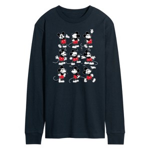 Men's - Disney - Mickey Animation Grid Long Sleeve Graphic T-Shirt - 1 of 4