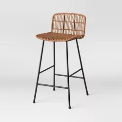 Angelika Low Back Natural Counter Height Barstool - Opalhouse™