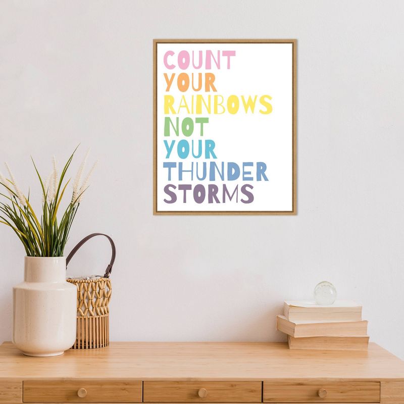 16&#34; x 20&#34; Count Your Rainbows by Wild Apple Portfolio Framed Wall Canvas - Amanti Art, 6 of 9