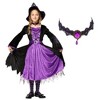 Garvee Witch Costume for Girls -Halloween Fairytale Witch Deluxe Set with choker- Halloween Witch Dress - 2 of 4