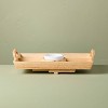 11"x16" Wood Serving Tray with Ceramic Bowl Insert Brown/Cream - Hearth & Hand™ with Magnolia - 4 of 4