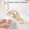 Gulches 2-Handle Bathroom Sink Faucet with Drain, Brushed Gold - 3 of 4
