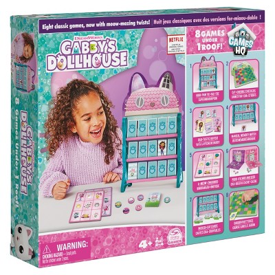 Spin Master Games Gabby’s Dollhouse, Games Hq Checkers Tic Tac Toe ...