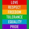 Adult Design By Humans Pride Rights Motto By PINHEAD66 T-Shirt - 2 of 2