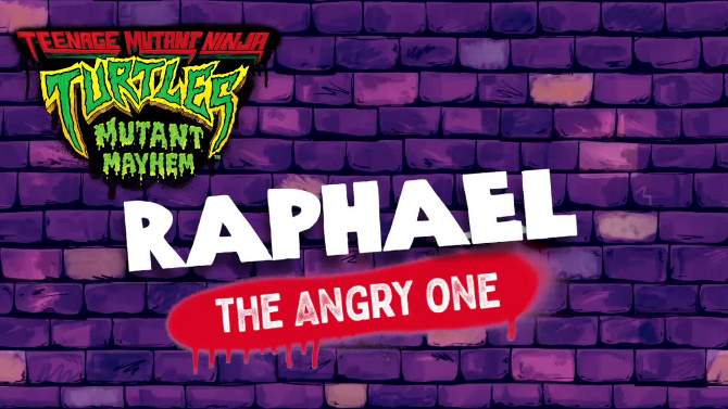 Teenage Mutant Ninja Turtles: Mutant Mayhem Raphael Action Figure, 2 of 12, play video