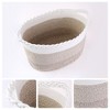 REGALWOVEN Cotton Rope Handcrafted Breathable Odorless Open Storage Bins 15 x 10.2 x 9.4 Inch 1 Pack - 2 of 4