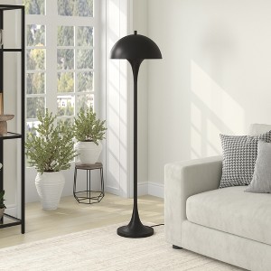 Hudson and Canal 61" Tall Floor Lamp with Metal Shade - 1 of 4