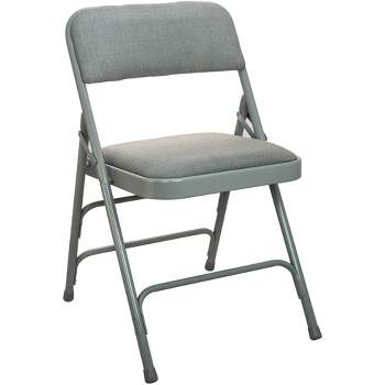 Emma and Oliver 2-pack Padded Metal Folding Chair - Fabric Seat