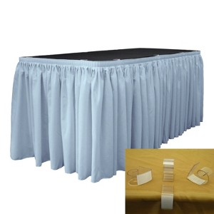 Slickblue Polyester Poplin Table Skirt with L-Clips - 1 of 1