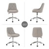 Vynxaria Modern Teddy Velvet Dining Chair with Gold-Plated Legs - Ergonomic Comfort & Style - 4 of 4