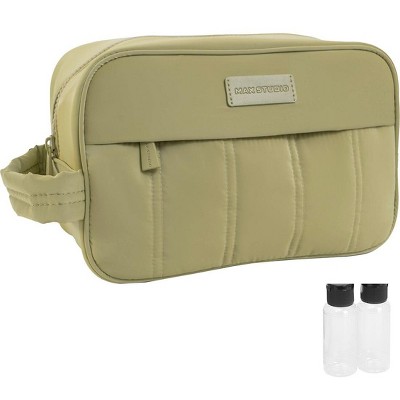 Max Studio Tubular Quilted Nylon Toiletry Dopp Kitt