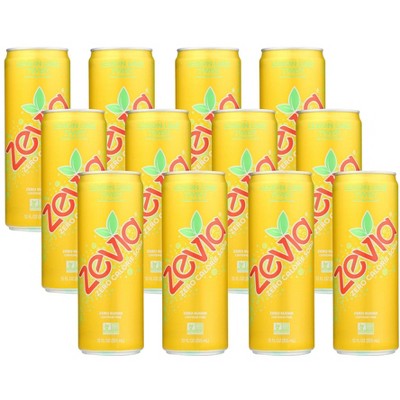 Zevia Lemon Lime Twist Zero Calorie Soda - Case of 12/12 oz