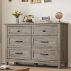 6 Dresser, 47" Wide Drawer Dresser with Storage Freestanding, Wooden Closet Storage Chest - 3 of 4