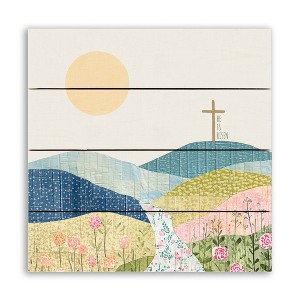 Creative Products Colorful Risen Cross 11.75 x 11.75 Pallet Wood Wall Art - 1 of 1