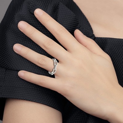 Chisel Stainless Steel Polished 6mm Chain Necklace Link Design Ring