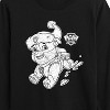 Boys' - Paw Patrol - Rubble Santa Hat Long Sleeve Graphic T-Shirt - 2 of 4
