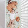 Baby Gift Set, Crib Sheet & Swaddle Newborn Gift Box, Woodland Floral Theme - 3 of 4