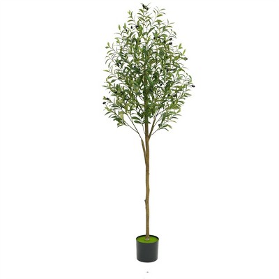 Artificial Olive Tree,Decorative Tall Fake Olive Trees In Pot With Adjustable