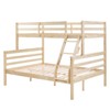 AZL1 Life Concept Beds Durable and Secure Twin over Twin Bunk Bed High Guardrail Durable Construction for Kids Room, Natural, 78.35"*59.06"*61.81" - 4 of 4