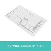 Kennel Cards 5" x 8 "- Perfect for Grooming Salons, Animal Shelters, Vet Clinics, or Boarding Businesses - Pack of 100 - 2 of 4