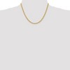Black Bow Jewelry 4mm, 14k Yellow Gold, Handmade Solid Rope Chain Necklace - 2 of 4