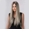 Jessie's Wig 26 Inch Long Silky Straight Wig Synthetic Wig Cooper Brown Mixed Blonde 1 Pc/Pack - 4 of 4