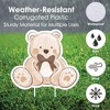 Big Dot of Happiness We Can Bearly Wait - Yard Sign and Outdoor Lawn Decorations - Teddy Bear Baby Shower Yard Signs - Set of 8 - 3 of 4