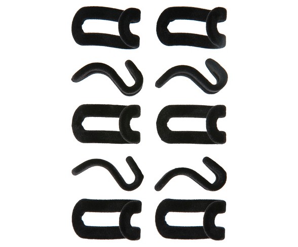 Huggable Hangers 10pc Cascading Hangers - Black