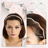 Unique Bargains Women's Simple Design Faux Pearl Headbands White 4.72"x0.2" 4 Pcs - 2 of 4