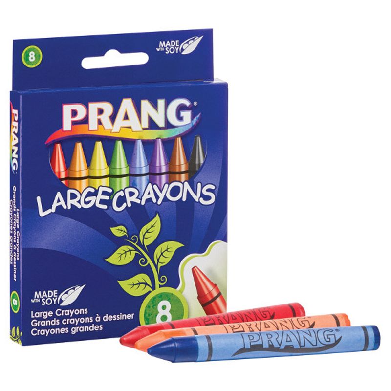Prang® Soybean Crayons, Large, 8 Colors Per Pack, 6 Packs, 2 of 3