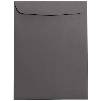 JAM Paper 9 x 12 Open End Catalog Envelopes Dark Grey 25/Pack (21285783a)