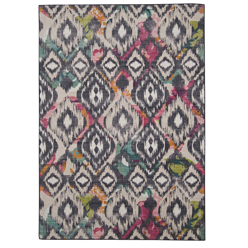  Govan Washable Outdoor Rug Ivory/Charcoal