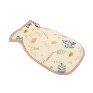 Unique Bargains Double Side Drawstring Shower Gloves 9.25"×5.63" Pink 1 Pc - 1 of 3