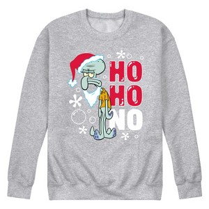 Men's - SpongeBob SquarePants - Ho Ho No Graphic Fleece Sweatshirt - 1 of 4