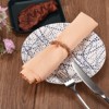 Unique Bargains Wedding Birthday Acrylic Shiny Decorative Reusable Artificial Crystal Napkin Ring 4 Pcs - 4 of 4