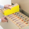 Smead File Pocket, Straight-Cut Tab, 3-1/2" Expansion, Letter Size, Yellow, 25 per Box (73233) - 4 of 4