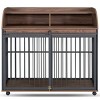 Heavy Duty Dog Crate Furniture for Large Medium Dog,Wooden Side End Table Crate,Dog Kennel With Doors,Dog Houses Indoor-Cuddlewood - 3 of 4