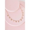 Slickblue 17" Gold Chain Necklace, Rose Charm Pendant, Lobster Clasp, Fashion Jewelry, Women's Accessory, Gold - 2 of 2