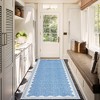Scalloped Washable Rug w/ Non-Slip Back - Modern Low-Pile Carpet for Living Room, Bedroom - 2 of 4