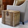 Household Essentials Small Antiqued Decorative Trunk - 2 of 4