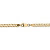 Black Bow Jewelry 3.8mm, 14k Yellow Gold, Open Concave Curb Chain Bracelet - 3 of 4