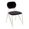 Set of 2 Gwen Contemporary Glam Chairs - LumiSource - image 3 of 4