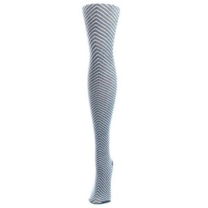 Memoi Chevron Knit Cotton Blend Sweater Tights - 1 of 3
